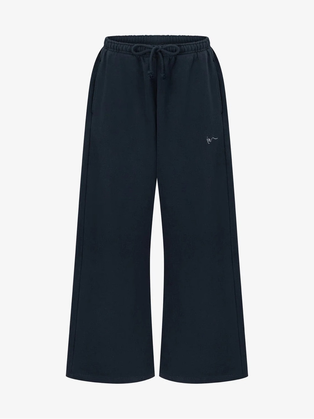 NWT CSB Wide Leg Sweatpants x Isabelle Mathers Collab MEDIUM in Deep Navy